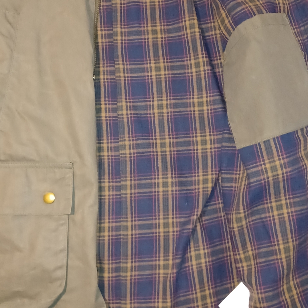 J.CREW green waxed twill jacket